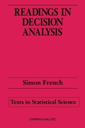 Cover: Readings in Decision Analysis - Chapman & Hall/CRC