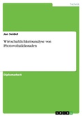 Cover: Wirtschaftlichkeitsanalyse von Photovoltaikfassaden - Grin Verlag