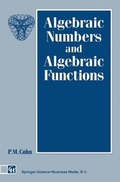 Cover: Algebraic Numbers and Algebraic Functions - Chapman & Hall/CRC