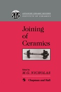 Cover: Joining of Ceramics - Chapman and Hall