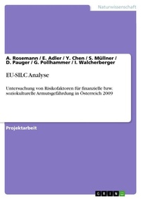Enlarge image Cover: EU-SILC Analyse - Grin Verlag