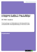 Cover: EU-SILC Analyse - GRIN Verlag