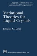 Cover: Variational Theories for Liquid Crystals - CRC Press