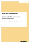 Cover: Ein nationaler Mindestlohn zur Armutsbekaempfung? - Grin Verlag