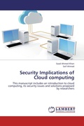 Cover: Security Implications of Cloud computing - LAP Lambert Academic Publishing