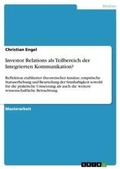 Cover: Investor Relations als Teilbereich der Integrierten Kommunikation? - GRIN Verlag