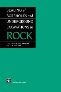 Abbildung von: Sealing of Boreholes and Underground Excavations in Rock - Chapman and Hall