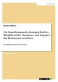 Cover: Die Auswirkungen des demographischen Wandels auf die Einnahmen und Ausgaben der Kommunen in Sachsen - Grin Verlag
