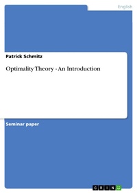 Enlarge image Cover: Optimality Theory - An Introduction - GRIN Verlag