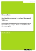 Cover: Das Konfliktpotenzial zwischen Minna und Tellheim - GRIN Verlag