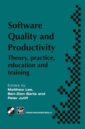 Cover: Software Quality and Productivity - Springer
