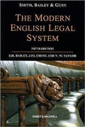 Cover: Smith, Bailey & Gunn on The Modern English Legal System - Sweet & Maxwell