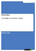 Cover: An insight on semantic change - GRIN Verlag
