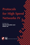 Cover: Protocols for High Speed Networks IV - Springer