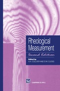 Cover: Rheological Measurement - Chapman and Hall