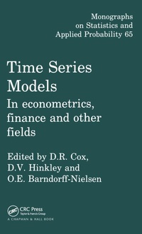 Enlarge image Cover: Time Series Models - Chapman & Hall/CRC