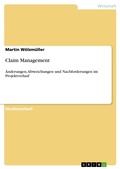 Cover: Claim Management - GRIN Verlag