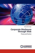 Cover: Corporate Disclosure Through Web - LAP Lambert Academic Publishing