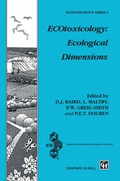 Cover: ECOtoxicology: Ecological Dimensions - Chapman and Hall