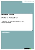 Cover: Die Arbeit des Erz&auml;hlens - GRIN Verlag