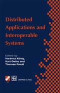 Cover: Distributed Applications and Interoperable Systems - Chapman and Hall