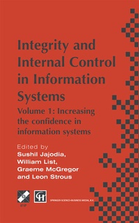 Enlarge image Cover: Integrity and Internal Control in Information Systems - Springer