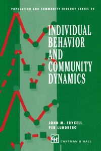 Enlarge image Cover: Individual Behavior and Community Dynamics - Chapman and Hall