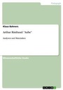 Cover: Arthur Rimbaud - GRIN Verlag