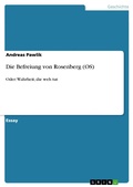 Cover: Die Befreiung von Rosenberg (OS) - GRIN Verlag