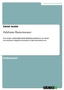 Cover: Ockhams Rasiermesser - GRIN Verlag
