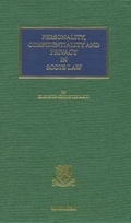 Cover: Personality, Confidentiality and Privacy in Scots Law - W.Green