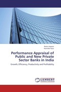 Cover: Performance Appraisal of Public and New Private Sector Banks in India - LAP Lambert Academic Publishing