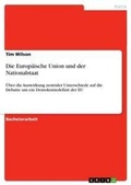 Cover: Die Europaeische Union und der Nationalstaat - GRIN Verlag
