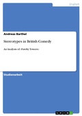 Cover: Stereotypes in British Comedy - GRIN Verlag