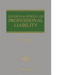 Enlarge image Cover: Jackson and Powell on Professional Liability 1st Supplement - Sweet & Maxwell