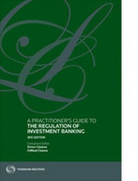 Abbildung von: A Practitioner's Guide to the Regulation of Investment Banking - Sweet & Maxwell