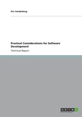 Cover: Practical Considerations for Software Development - GRIN Verlag