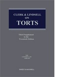 Cover: Clerk & Lindsell on Torts 3rd Supplement - Sweet & Maxwell