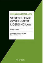 Abbildung von: Scottish Civic Government Licensing Law - W.Green