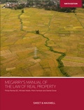 Cover: Megarry's Manual of the Law of Real Property - Sweet & Maxwell