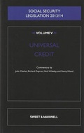 Cover: Social Security Legislation 2013/14 Volume 5 - Sweet & Maxwell