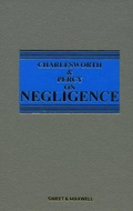 Cover: Charlesworth & Percy on Negligence - Sweet & Maxwell
