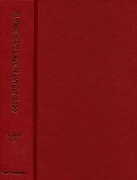 Enlarge image Cover: European Law Review 2009 Bound Volume - Sweet & Maxwell