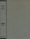 Cover: Housing Law Reports 2009 Bound Volume - Sweet & Maxwell