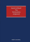 Abbildung von: Zamir and Woolf: The Declaratory Judgment - Sweet & Maxwell