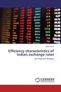 Cover: Efficiency characteristics of Indian exchange rates - LAP Lambert Academic Publishing