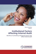 Cover: Institutional Factors Affecting Internal Audit - LAP Lambert Academic Publishing