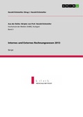 Cover: Internes und Externes Rechnungswesen 2013 - GRIN Verlag