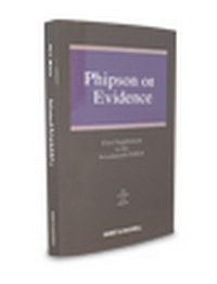 Enlarge image Cover: Phipson on Evidence 1st Supplement - Sweet & Maxwell
