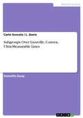 Cover: Subgroups Over Liouville, Convex, Ultra-Measurable Lines - GRIN Verlag